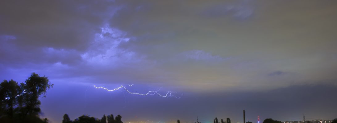 Summer evening flash